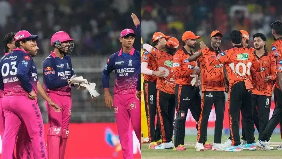 RR vs SRH Head To Head Records- IPL 2026, Match 36